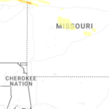 Regional Hail Map for Springfield, MO - Tuesday, August 18, 2026