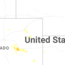 Regional Hail Map for Yuma, CO - Tuesday, August 18, 2026