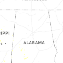 Regional Hail Map for Birmingham, AL - Wednesday, August 19, 2026