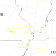 Regional Hail Map for Cape Girardeau, MO - Wednesday, August 19, 2026
