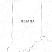 Regional Hail Map for Indianapolis, IN - Wednesday, August 19, 2026