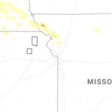 Regional Hail Map for Kansas City, MO - Wednesday, August 19, 2026