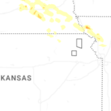 Regional Hail Map for Manhattan, KS - Wednesday, August 19, 2026