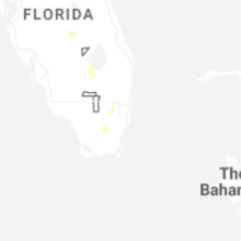 Regional Hail Map for Miami, FL - Wednesday, August 19, 2026