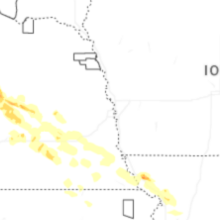 Regional Hail Map for Omaha, NE - Wednesday, August 19, 2026