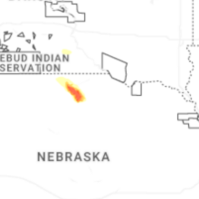 Regional Hail Map for Oneill, NE - Wednesday, August 19, 2026