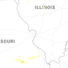 Regional Hail Map for Saint Louis, MO - Wednesday, August 19, 2026