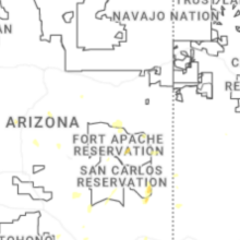 Regional Hail Map for Show Low, AZ - Wednesday, August 19, 2026