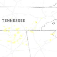 Regional Hail Map for Chattanooga, TN - Thursday, August 20, 2026