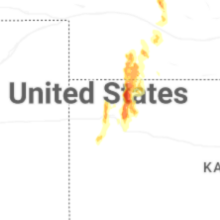Regional Hail Map for Colby, KS - Thursday, August 20, 2026