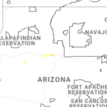 Regional Hail Map for Flagstaff, AZ - Thursday, August 20, 2026