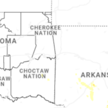 Regional Hail Map for Fort Smith, AR - Thursday, August 20, 2026