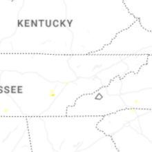 Regional Hail Map for Knoxville, TN - Thursday, August 20, 2026