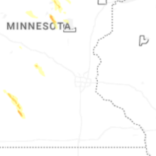 Regional Hail Map for Minneapolis, MN - Thursday, August 20, 2026
