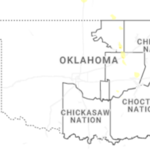 Regional Hail Map for Oklahoma City, OK - Thursday, August 20, 2026