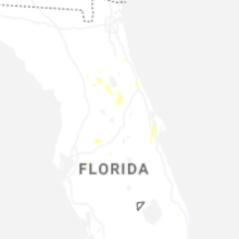 Regional Hail Map for Orlando, FL - Thursday, August 20, 2026