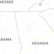 Regional Hail Map for Atlanta, GA - Friday, August 21, 2026