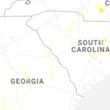 Regional Hail Map for Augusta, GA - Friday, August 21, 2026