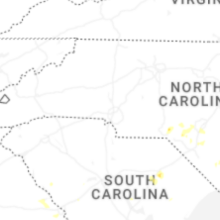 Regional Hail Map for Charlotte, NC - Friday, August 21, 2026