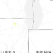 Regional Hail Map for Chicago, IL - Friday, August 21, 2026