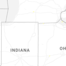 Regional Hail Map for Fort Wayne, IN - Friday, August 21, 2026