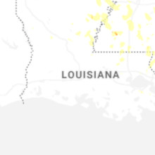 Regional Hail Map for Lafayette, LA - Friday, August 21, 2026