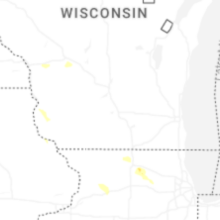 Regional Hail Map for Madison, WI - Friday, August 21, 2026