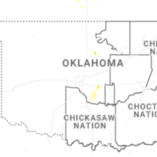Regional Hail Map for Oklahoma City, OK - Friday, August 21, 2026