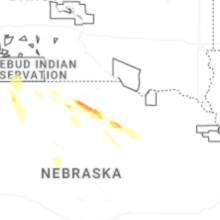 Regional Hail Map for Oneill, NE - Friday, August 21, 2026