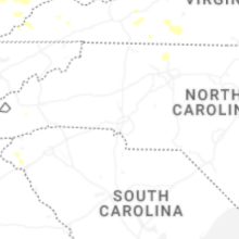 Regional Hail Map for Charlotte, NC - Saturday, August 22, 2026