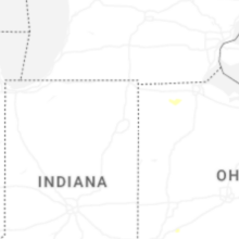 Regional Hail Map for Fort Wayne, IN - Saturday, August 22, 2026