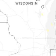 Regional Hail Map for Madison, WI - Saturday, August 22, 2026