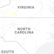 Regional Hail Map for Raleigh, NC - Saturday, August 22, 2026