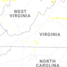 Regional Hail Map for Roanoke, VA - Saturday, August 22, 2026