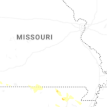 Regional Hail Map for Salem, MO - Saturday, August 22, 2026