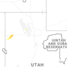 Regional Hail Map for Salt Lake City, UT - Saturday, August 22, 2026