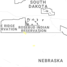 Regional Hail Map for Valentine, NE - Saturday, August 22, 2026