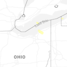 Hail Map for cleveland-oh 2026-08-23