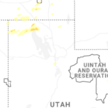 Regional Hail Map for Salt Lake City, UT - Sunday, August 23, 2026