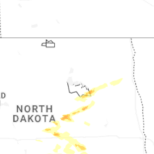 Regional Hail Map for Devils Lake, ND - Monday, August 24, 2026