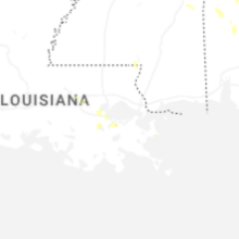Regional Hail Map for New Orleans, LA - Monday, August 24, 2026
