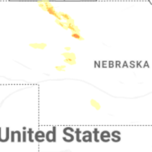 Regional Hail Map for North Platte, NE - Monday, August 24, 2026