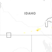 Regional Hail Map for Twin Falls, ID - Monday, August 24, 2026