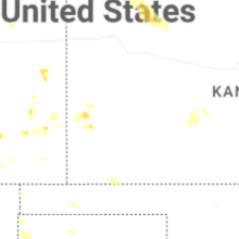 Regional Hail Map for Garden City, KS - Tuesday, August 25, 2026