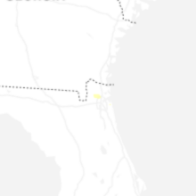 Regional Hail Map for Jacksonville, FL - Tuesday, August 25, 2026