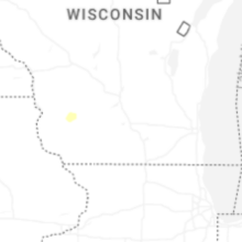 Regional Hail Map for Madison, WI - Tuesday, August 25, 2026