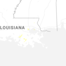 Regional Hail Map for New Orleans, LA - Tuesday, August 25, 2026