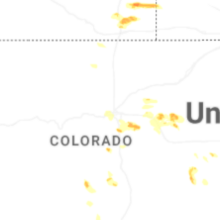Regional Hail Map for Denver, CO - Wednesday, August 26, 2026