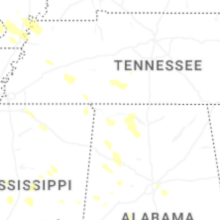 Regional Hail Map for Florence, AL - Wednesday, August 26, 2026