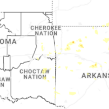 Regional Hail Map for Fort Smith, AR - Wednesday, August 26, 2026